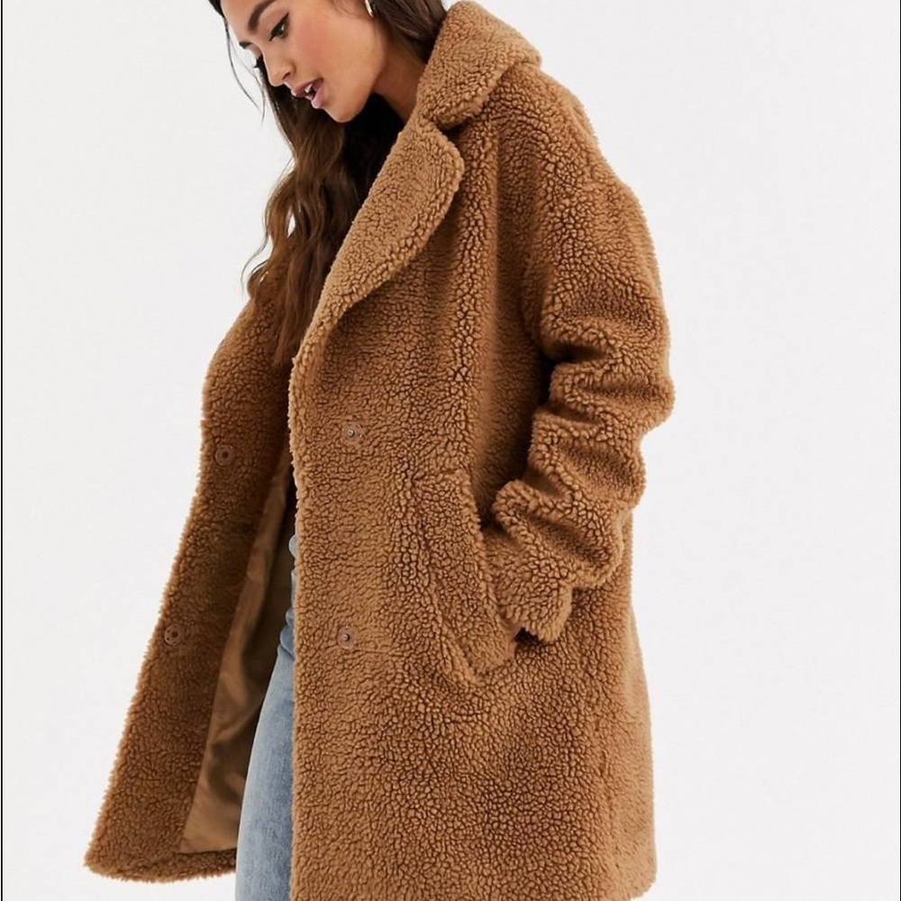 Abercrombie & Fitch Tan Teddy Jacket
